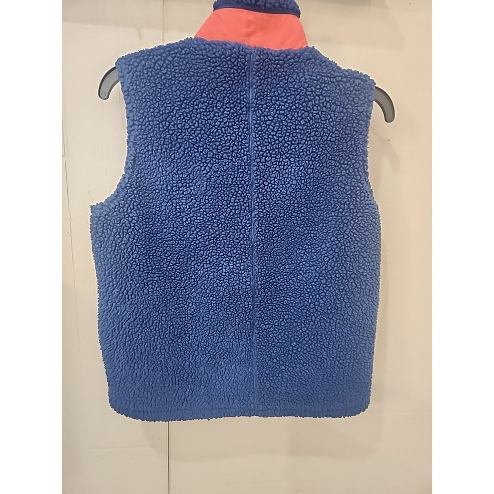 Patagonia Retro Style Better Sweater Youth XL 14 Fleece Full Zip Vest Blue Peach - Picture 9 of 9